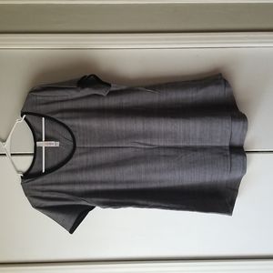 New lularoe classic washed never worn. Xl gray with black trim on neck and sleev